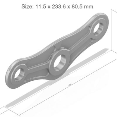 टाइटन ग्रेड 5 / 6AL-4V9 सरफेस रफनेस के लिए समायोज्य मुख्य-शीट टॉगल 0.4um Ra